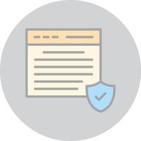 design de ícone vetorial de conformidade com GDPR vetor