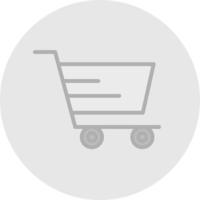design de ícone de vetor de carrinho de compras