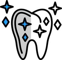 design de ícone de vetor de clareamento dental