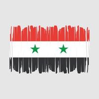 ilustração vetorial de pincel de bandeira da síria vetor