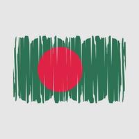 ilustração vetorial de pincel de bandeira de bangladesh vetor