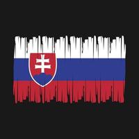 vetor de pincel de bandeira da eslováquia
