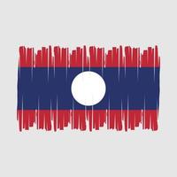 vetor de pincel de bandeira do laos