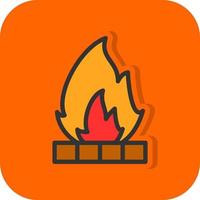 design de ícone de vetor de fogueira