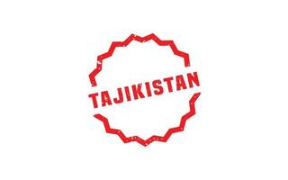 tajiquistão carimbo borracha com grunge estilo em branco fundo vetor