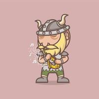 fofa desenho animado vikings vetor