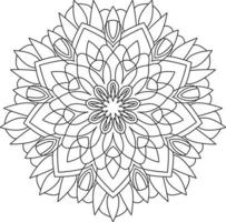 mandala para coloração página gráfico vetor