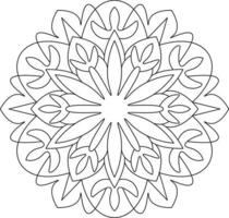 mandala para coloração página gráfico vetor