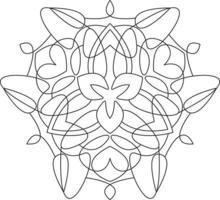 mandala para coloração página gráfico vetor