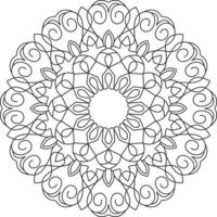 mandala para coloração página gráfico vetor