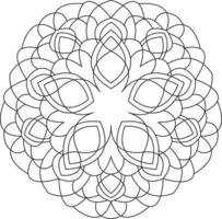 mandala para coloração página gráfico vetor