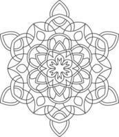 mandala para coloração página gráfico vetor