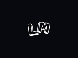 moderno lm ml logotipo carta vetor ícone Projeto