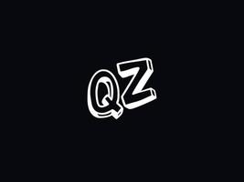 Prêmio qz carta logotipo, único qz logotipo ícone vetor estoque