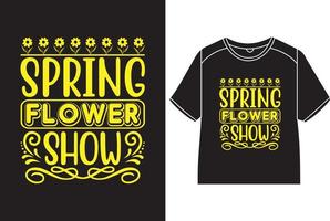 Primavera flor mostrar camiseta Projeto vetor