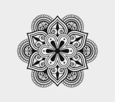 vetor linear floral corte a laser desatado decorativo Preto e branco padronizar mandala Projeto