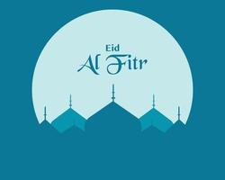 eid al fitr ilustração modelo vetor