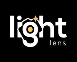 conjunto tipografia palavra marca moderno Câmera lente foco respingo luz fotografia ícone marca Projeto vetor
