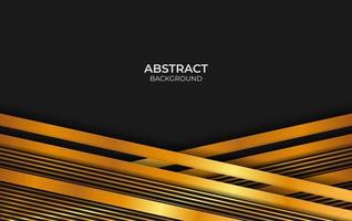 fundo abstrato luxuoso estilo preto e dourado vetor