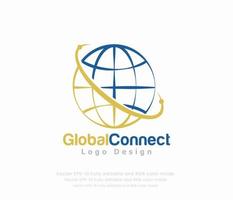 mundo globo logotipo ou global logotipo vetor