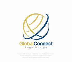 mundo globo logotipo ou global logotipo vetor