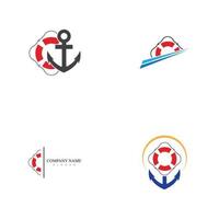 bóia salva-vidas logotipo símbolo vetor