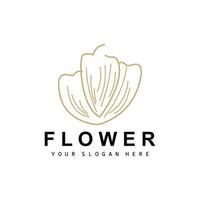 simples botânico folha e flor logotipo, vetor natural linha estilo, decoração projeto, bandeira, folheto, Casamento convite, e produtos branding
