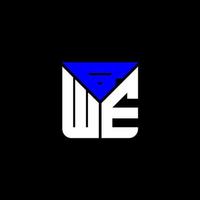design criativo do logotipo da letra bwe com gráfico vetorial, logotipo simples e moderno da bwe. vetor
