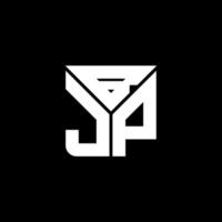 design criativo do logotipo da letra bjp com gráfico vetorial, logotipo simples e moderno bjp. vetor