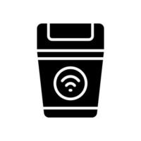 inteligente Lixo ícone para seu local na rede Internet projeto, logotipo, aplicativo, ui. vetor