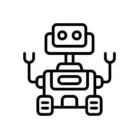 espaço robô ícone para seu local na rede Internet projeto, logotipo, aplicativo, ui. vetor