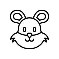 hamster ícone para seu local na rede Internet projeto, logotipo, aplicativo, ui. vetor