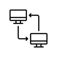 transferir ícone para seu local na rede Internet projeto, logotipo, aplicativo, ui. vetor