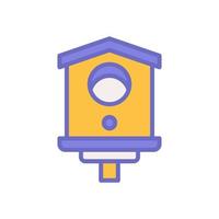 pássaro casa ícone para seu local na rede Internet projeto, logotipo, aplicativo, ui. vetor