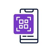 qr código ícone para seu local na rede Internet projeto, logotipo, aplicativo, ui. vetor