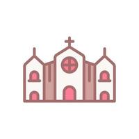 ícone da igreja para o design do seu site, logotipo, aplicativo, interface do usuário. vetor