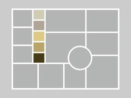 foto colagem rede moodboard vetor ilustração mosaico cenário álbum modelo amarelo cor