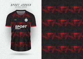 fundo para Esportes camisa, futebol camisa, corrida camisa, corrida camisa, Preto tom padronizar com vermelho listras. vetor