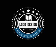 design de ícone de logotipo de educação, ilustração vetorial vetor