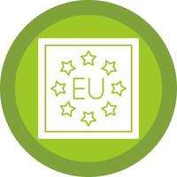 design de ícone vetorial da ue vetor