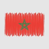 vetor de bandeira de Marrocos
