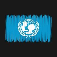 unicef bandeira vetor