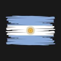 vetor de pincel de bandeira argentina