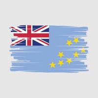 vetor de pincel de bandeira tuvalu