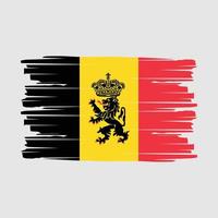 vetor de pincel de bandeira da Bélgica