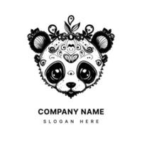 kawaii panda logotipo é uma encantador e irresistível Projeto vetor