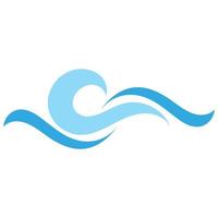 ícone de onda de água ilustração vetorial logotipo vetor