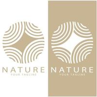 natureza vetor logotipo. com árvores, rios, mares, montanhas, o negócio emblemas, viagem Distintivos, ,ecológico saúde