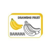 B é para banana para colorir