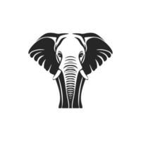 elegante Preto e branco elefante logotipo vetor para seu marca identidade.